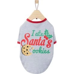 Frisco I Ate Santa's Cookies Dog & Cat T-Shirt -Frisco 358293 PT4. AC SS1800 V1660764463