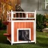 Frisco Outdoor Wooden Cat House With Elevated Balcony Steps -Frisco 360998 MAIN. AC SS1800 V1659972528