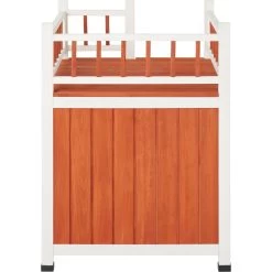 Frisco Outdoor Wooden Cat House With Elevated Balcony Steps -Frisco 360998 PT3. AC SS1800 V1657828422