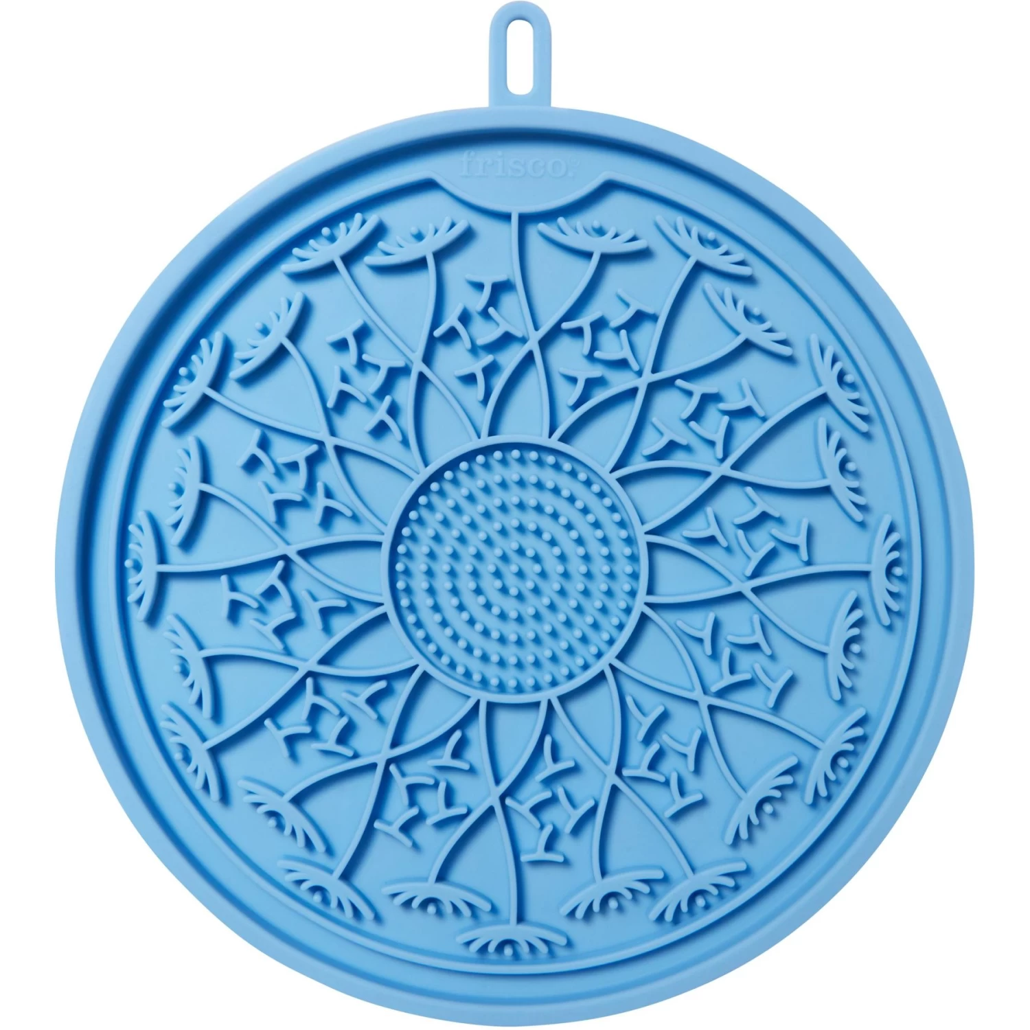 Frisco Non-skid Flower Silicone Dog & Cat Lick Mat, Blue 3 Frisco Non-skid Flower Silicone Dog & Cat Lick Mat, Blue