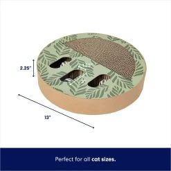 Frisco Interactive Maze & Scratch Cardboard Cat Toy Box With Catnip, Palms -Frisco 506130 PT1. AC SS1800 V1669212029