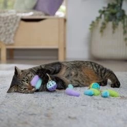 Frisco Fabric & Play Plastic Balls Cat Toy 8 Frisco Fabric & Play Plastic Balls Cat Toy -Frisco 526030 PT3. AC SS1800 V1669148132