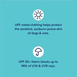 Frisco 30+ UPF Dog & Cat Beach Rash Guard -Frisco 556286 PT2. AC SS1800 V1676402017