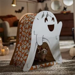Frisco Halloween Cutie Ghost Cardboard Cat House With Catnip -Frisco 668358 PT4. AC SS1800 V1689283702