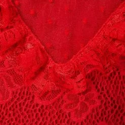 Frisco Red Ruffle Dog & Cat Dress + Headpiece -Frisco 707286 PT6. AC SS1800 V1689271359