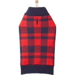 Frisco Fleece Lined Buffalo Plaid Mock Neck Dog & Cat Sweater -Frisco 718470 PT3. AC SS1800 V1692978164