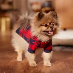 Frisco Fleece Lined Buffalo Plaid Mock Neck Dog & Cat Sweater -Frisco 718470 PT7. AC SS1800 V1692378099