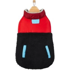Frisco Medium Weight Retro Colorblock Mixed Media Dog & Cat Coat -Frisco 719462 PT3. AC SS1800 V1692978911