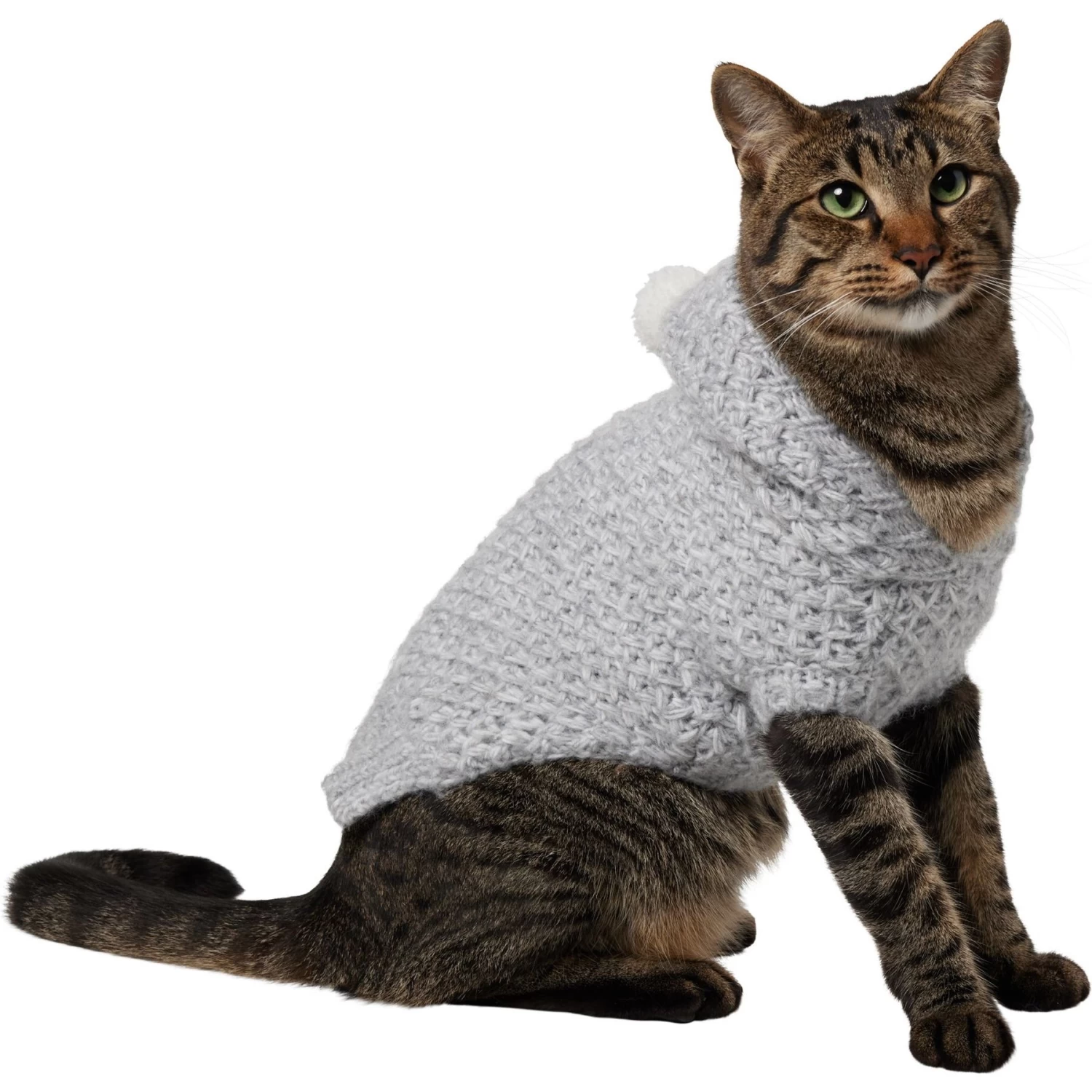 Frisco Heathered Chunky Dog & Cat Hooded Sweater 3 Frisco Heathered Chunky Dog & Cat Hooded Sweater