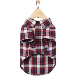Frisco Red & Blue Plaid Dog & Cat Flannel Shirt -Frisco 720838 PT4. AC SS1800 V1693401030