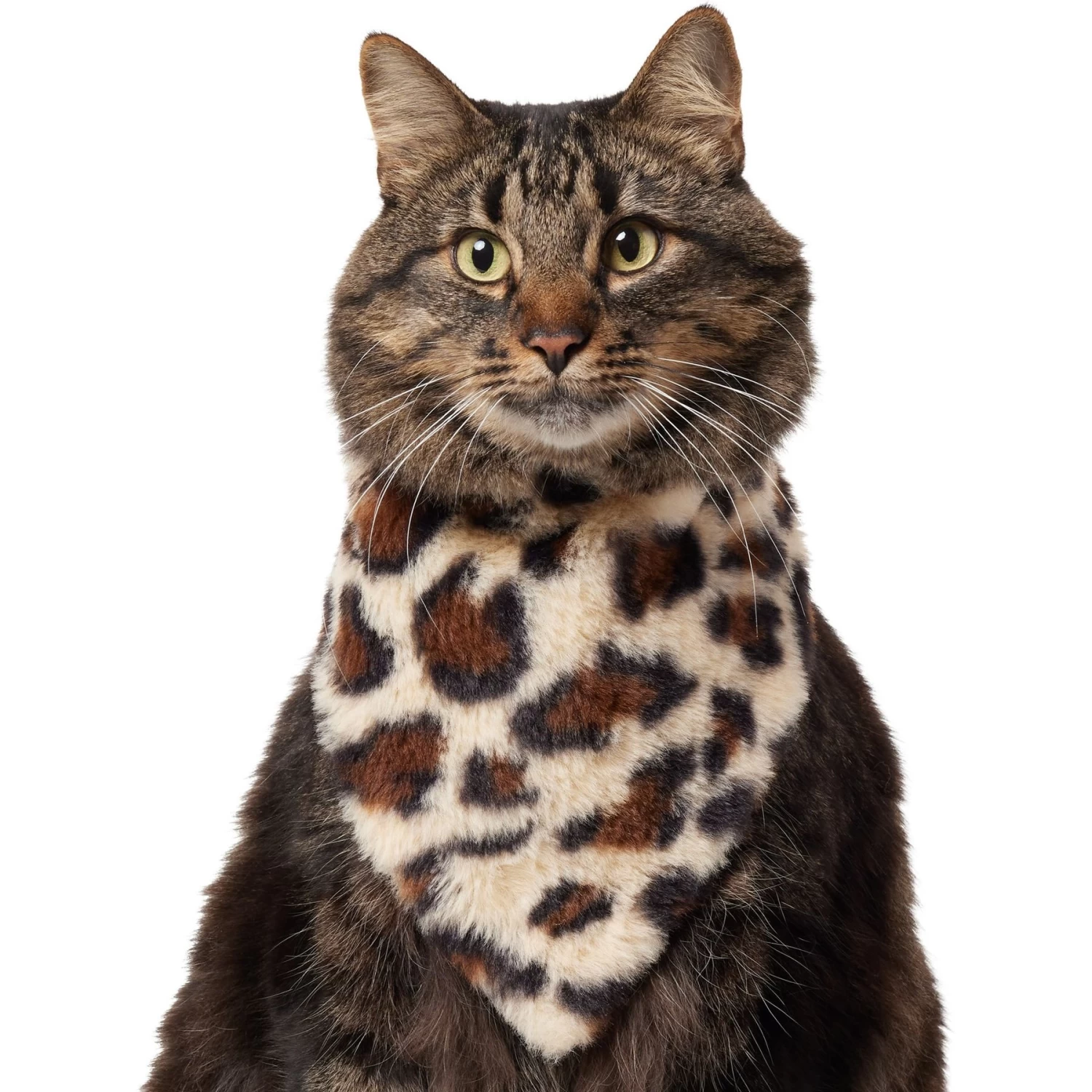 Frisco Leopard Faux Fur Dog & Cat Bandana 3 Frisco Leopard Faux Fur Dog & Cat Bandana