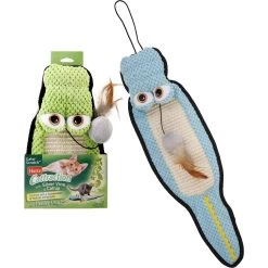 Frisco Natural Catnip & Hartz Cattraction Silver Vine & Catnip Gator Cat Scratcher Toy, Color Varies -Frisco 737470 PT5. AC SS1800 V1683212076