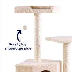 Frisco 52-in Faux Fur Cat Tree & Condo -Frisco 92261 PT2. AC SS1800 V1667227606