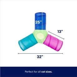 Frisco Foldable Play Tri-Tunnel Cat Toy & Frisco Butterfly Cat Tracks Cat Toy -Frisco 933438 PT2. AC SS1800 V1692304491