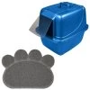Van Ness Enclosed Cat Litter Pan & Frisco Paw Shaped Cat Litter Mat -Frisco 947414 MAIN. AC SS1800 V1693924194