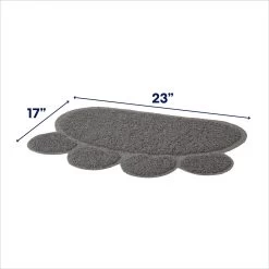 Van Ness Enclosed Cat Litter Pan & Frisco Paw Shaped Cat Litter Mat -Frisco 947414 PT5. AC SS1800 V1693600694